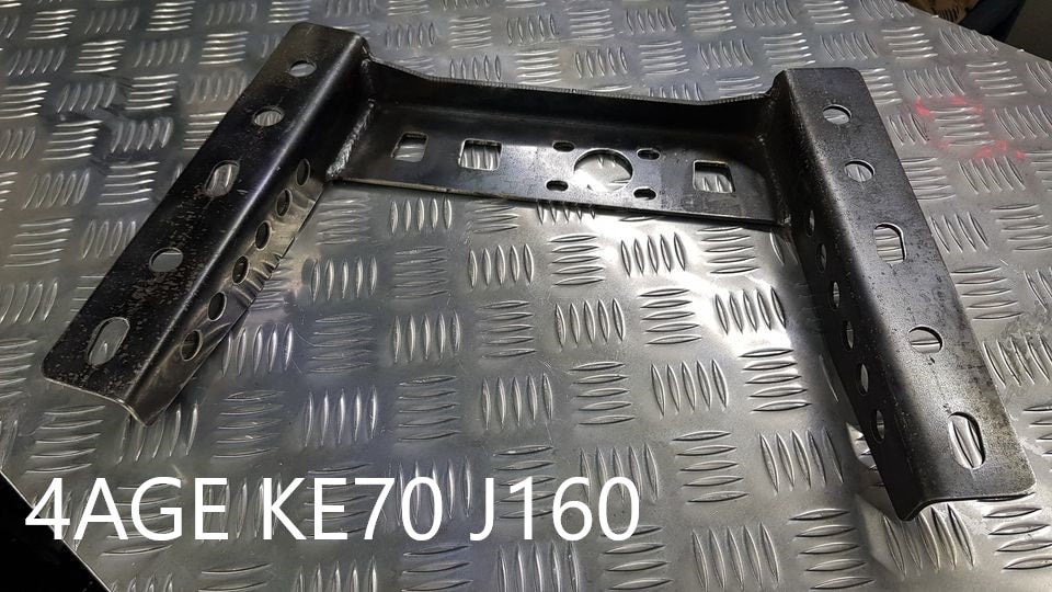 KE70 Corolla 4AGE Conversion J160 Gearbox Crossmember SQ Engineering