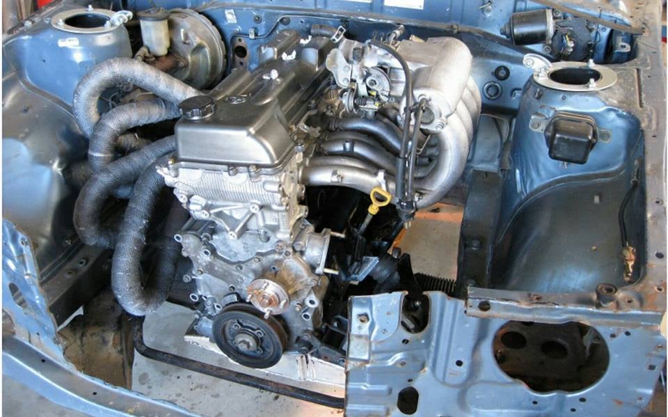 Toyota Corolla KE70 AE71 sedan Panelvan wagon 3RZ 3RZFE engine swap ...