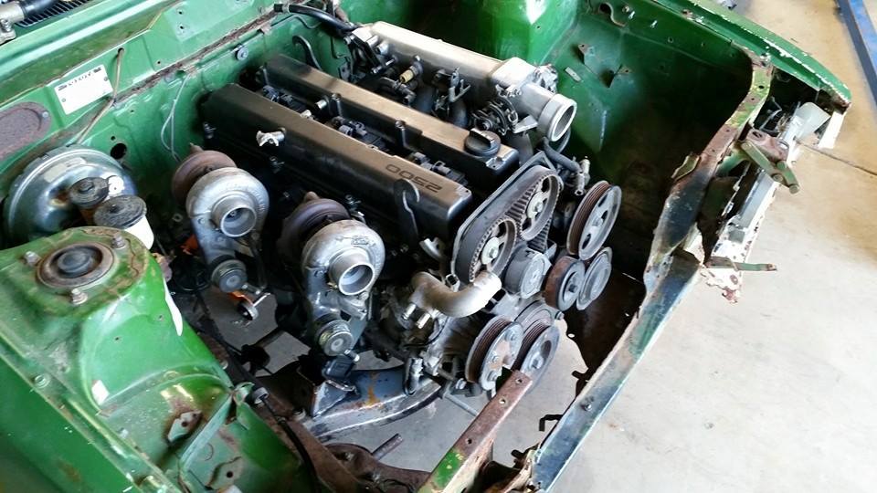 1JZ 2JZ RA23 celica AE86 crossmember rack and pinion conversion