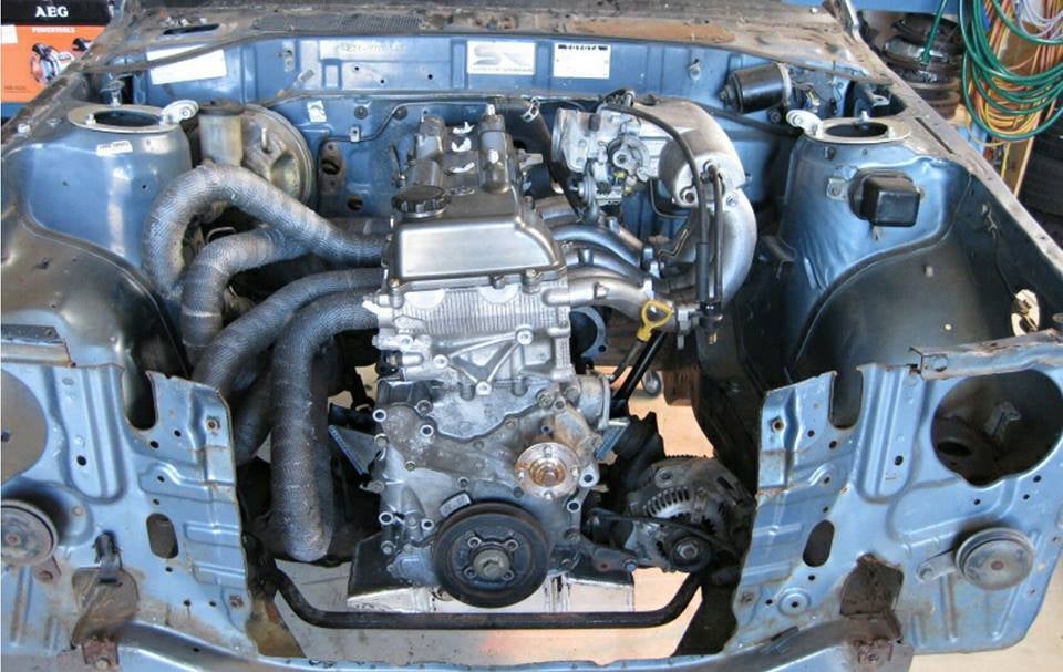 Toyota Corolla KE70 AE71 sedan Panelvan wagon 3RZ 3RZFE engine swap ...