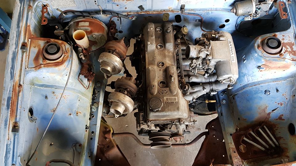 Toyota 3RZ 3RZFE AE71 corolla KE70 engine swap conversion kit upgrade