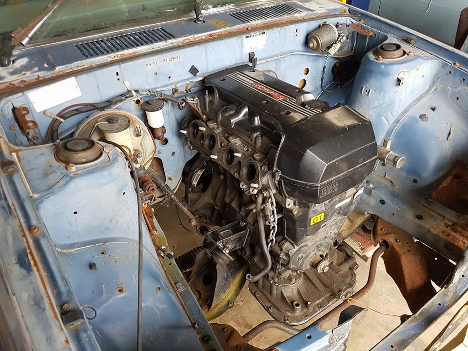 Toyota corolla KE70 AE71 3SGE BEAMS engine conversion kit mounts swap